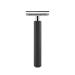 M HLE safety razor - Hexagon series - closed comb - aluminum anodized graphite silver black 1 piece (1 pack)