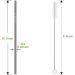 Stainless Steel Straws Set with 10 Straight Reusable Drinking Straws for 30oz and 20oz Tumblers - Includes 2 Cleaning Brushes - Buy Online on GoSupps.com