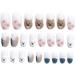 Shop Hujl Cute Bear-Shaped Artificial Nails - Yellow Egg Design Medium Length Round Tips for Girls - Buy Online on GoSupps.com
