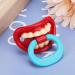 Orthodontic Silicone Pacifier for Babies - Big Teeth & Red Lips Design | International Shipping Available - Buy Online on GoSupps.com