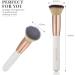 Rose Gold Kabuki Brush for Makeup - Professional Flat Top Foundation Brush for Blending Liquid, Cream, and Powder - Cruelty-Free by Lily England - Buy Online on GoSupps.com