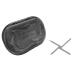 dijiusidy Portable Dental Case Braces Storage Box Seal with Partition Dust-proof Cotton Swab Holder for Travel Home Business Gray L L Grey