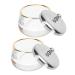 CALLARON 2pi ces Gobelet Verre pour Dissolvant R cipient pour Outils de Manucure Gobelet pour Nail Art Contenant pour Vernis Ongles Bo te Verre pour Loisirs Cr atifs