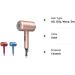 DOOAIR 1875W Ionic Hair Dryer with Diffuser and Concentrator - Professional Hair Care with Negative Ion Technology - Ideal for Curly Hair - Constant Temperature for Light and Quiet Styling - Gold - Buy Online on GoSupps.com