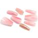 Coffin False Nails Long Fake Nails French Flowers Press on Nails Ballerina Acrylic Stick on Nails 24pcs for Women and Girls (Color : PINK Size : F) - Buy Online on GoSupps.com