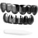 Halloween Tooth Replacement Costume Set - 2 Dental Prostheses Accessories for Adults | Removable Single Tooth Decoration for Cosplay & Punk Style | Black - 5x1cm (2pcs) - Buy Online on GoSupps.com