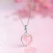 DNCG Quartz Healing Crystal Necklace Natural Pink Crystal Healing Crystals Necklace Heart Pendant Necklaces Quartz Jewelry for Womens Girls Ladies Crystal Point Pendant Necklace - Buy Online on GoSupps.com