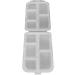 Travel Pill Organizer Box - Foldable Personal Daily Pill Case with 10 Grids Travel Pill Holder for Vitaming Fish Oils White - Buy Online on GoSupps.com