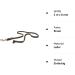 Copcopet Premium Cowhide Dog Leash - 2m x 8mm - Soft Braided Leather with Chrome Carabiner - Made in Germany - Durable Dog Accessories - Buy Online on GoSupps.com