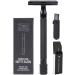Beaupretty Manual Double-Sided Razor Set | Vintage Straight Edge Hairdresser Razor for Body & Facial Hair | Stainless Steel Black Finish - Buy Online on GoSupps.com