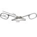 3.75" Nose Hair Trimmer Scissors - Round Tip for Ear Eyebrow Beard & Mustache - Silver | International Shipping Available - Buy Online on GoSupps.com