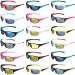 18 Pairs Polarized Sports Sunglasses Tactical Running Sunglasses Flexible Frame Driving Shade Motorcycle Glasses for Men Women Youth Baseball Golf Cycling Fishing Mountaineering, Assorted Colors