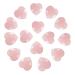 Soulnioi Healing Crystal Rose Quartz Crystal Heart Shape Love Worry Stone for Healing Reiki Meditation Therapy Stress Relief Home Decoration 20x20x10mm 15Pcs Rose Quartz_15pcs
