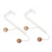 PRETYZOOM 2pcs Hook up Clothes Hanger Door Back Hat Hook White Bathroom Towel Hooks Clothes Hook No Punching