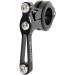 Kbrotech Adjustable Bicycle Water Bottle Cage Holder Mount Adapter - Ultra Strong 7075 Aluminum - Black - Buy Online on GoSupps.com