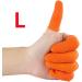 100Pcs Orange Rubber Anti-Slip Finger Cots - Disposable Protective Finger Covers for Easy Electronic Repair - Buy Online on GoSupps.com