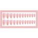 24 Pcs Huil French Ballerina Pink Fake Nails | Round Head Nail Art with Glue | Manicure Accessories & Extension Tools - International Shipping - Buy Online on GoSupps.com