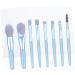 Gogogmee 8pcs Powder Brush Eyeshadow Makeup Brushes Makeup Brush for Woman Cosmetic Face Brushes Wooden Blue - Buy Online on GoSupps.com
