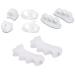 8-Piece Toe Silicone Separators for Hallux Valgus Correction - Alleviate Foot Pain with Invisible Toe Spacers - Buy Online on GoSupps.com