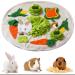 Snuffing carpet: rabbits sniffing mat guinea pig toys intelligence toys rabbits food searching to train