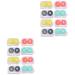 Homsfou 16 StK contact lenses and remover pistons for tweezers for contact lenses Contact lens container removal tool lens holder lens tank Easy glasses case