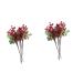Zerodeko 10 Pcs Wedding Decoration Simulation Berry Branch Christmas Berry Pick Vases for Flowers Flower Vase Artificial Red Berry Stems Floral Plants Picks Display Blueberry Fruit Vacation Redx2pcs Size 5x2pcs