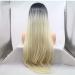 SHIYID Natural Black Blonde Lace Front Wigs Silky Straight Heat Resistant Synthetic Wigs for Women | Shop Internationally - Buy Online on GoSupps.com