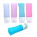 minkissy 2 Sets Travel Bottle Shampoo Travel Container Travel Containers Travel Lotion Container Toiletry Bottle Travel Toiletries Refillable Container Oil Pump Bottle Head: Plastic Liquid