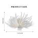 Latious Bride Flapper Feather Hair Comb | White Crystal Bridal 1920s Hair Clip | Gatsby Hair Jewelry for Women - Buy Online on GoSupps.com