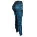 Women's High Waist Denim Print Leggings - Light Blue, 3X-Large - Buy Online on GoSupps.com