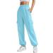 Sport Pants for Women Running Joggers Causal Yoga Gym Sweatpants Comfy Tapered Leg Trouser Jogging Bottoms Lounge Wear XL 3030-djufh-3-lightblue