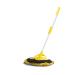Rotating Mop Microfibre Outdoor Mop Washing Brush for Office Cleaning Household Cleaning Window Cleaning Yellow Commemoration Day to Pursue Happiness Smooth Sailing