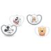 Nuk Space Schnuller |6-18 months |Gray and white |2 pieces & Space Schnuller |6-18 months |Pacifier with extra ventilation |BPA-free silicone |Gray and white |2 pieces