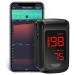 Fingertip Pulse Oximeter- HOLFENRY Pulse Oximeter Bluetooth Oximeter Oxygen Saturation Monitor for SpO2/Heart Rate/PI, with Auto Graph Display/Alarm/Dedicated App, Compatible with iOS&Android Black