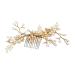 Angoily flower hairpin hair comb mosaic bride pearl hairpin comb hair clip comb little pearl hair pin hairpin manual flower hair clip comb