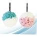 Housoutil Duplicolor 2pcs Large Bath Ball - Soft Mesh Shower Sponge Pouf for Women | Perfect for Relaxing Bath Experience - Buy Online on GoSupps.com