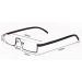 Kokobin Ultra-Light Reading Glasses - Set of 2 Half Glasses for Men & Women | +1.75 Diopter | Metal Frame & TR90 | Includes Glasses Case - Stylish Vision Aid in Black & Blue - Buy Online on GoSupps.com