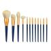 DFHBFG Makeup Brush 12 Sets Soft Hair Long Pole Universal Blush Brush Loose Powder Brush Foundation As shown D