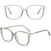 Stylish Large Cat Eye Ladies Reading Glasses Anti Blue Light Computer Readers Anti Glare Glasses(Couleur:Gray Grandeur:1.5x) - Buy Online on GoSupps.com