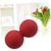 Minkissy 3x Silicone Foam Scooters & Massage Balls - Fitness Yoga Mobility & Self-Massage Toys - Red - Buy Online on GoSupps.com