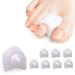 Toe separator hammer toe straighteners for pain relief separation for overlapping toes gel hammer toe straighteners for relaxing the toes suitable for leather shoes (4 pairs)