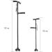 Walking Cane Folding Trekking Poles Double Handle Design with Flashlight Led Lights Adjustable Walking Stick for Old Men Get Up and Go - Buy Online on GoSupps.com