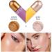 Dual-Ended Highlighter Liquid Luminous Facial Highlighter Waterproof and Long-Lasting Natural Skin Tone (Champagne powder) - Buy Online on GoSupps.com