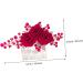 Mikinona Rose Hair Comb Bridal Hair Side Comb Wedding Hair Side Comb Bride Hair Side Comb Wedding Hair Comb Bridesmaid Hair Comb Hair Jewelry Comb Hair Decoration Hair Fork Red Zinc Alloy - Buy Online on GoSupps.com
