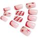 Vatocu Christmas False Nails - Short Red Press on Nails with Snowflakes, Elk, Snowman Design (24pcs) - Acrylic Stick on Nails for Women and Girls - Buy Online on GoSupps.com