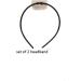 Mytoptrendz Set of 2 Black Thin Slim Narrow Plastic Alice Band Hair Band Headband Hair Accessory - Buy Online on GoSupps.com