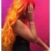 Orange Ombre Synthetic Lace Front Wig | Red Orange Body Wave | 24 | 180% Density | Heat Resistant Fiber | Women's Wig - Buy Online on GoSupps.com