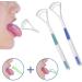 Qingshangmmm Tongue Cleaner Scraper - 2 Pack for Fresh Breath & Oral Health | Removes Bacteria - 18cm for Adults & Children - Buy Online on GoSupps.com