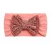 JSGHGDF Bow Hair Bands Elastic Headwear for Girl Autumn Winter Headbands Head Wraps Hairbands Hair Accessories Photography Props Deep Pink