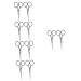 FRCOLOR 10 Pcs beauty scissors hair trimming scissors beauty facial scissors eyebrow tweezers beard scissors ear trimming scissors lady tools eyelash scissors cosmetic baby Stainless steel 9.5X4.5CMx5pcs Silverx5pcs